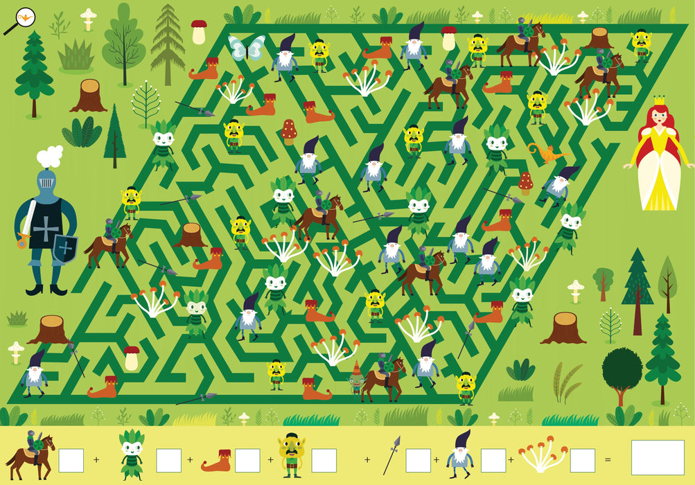 Suchen, Finden, Zählen: Zauberhafte Labyrinthe und Zahlenabenteuer (5 Bücher in einem) - Impian GmbH