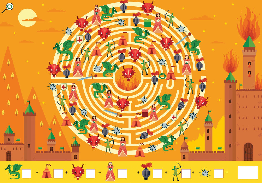 Suchen, Finden, Zählen: Zauberhafte Labyrinthe und Zahlenabenteuer (5 Bücher in einem) - Impian GmbH