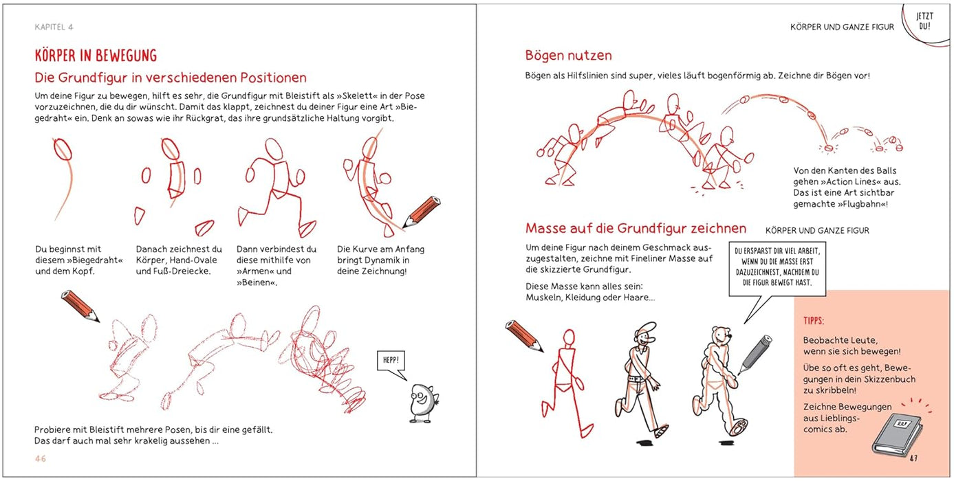 Coole Comics zeichnen und erzählen ganz leicht: Das Mitmach-Buch - Impian Verlag